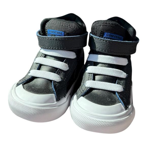 Converse Chuck Taylor All Star * Malden Street Boot Size 3 Black High Tops Shoes - Picture 9 of 10